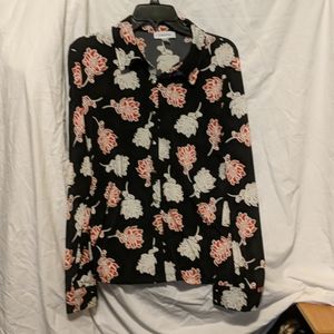 Calvin Klein size M floral blouse